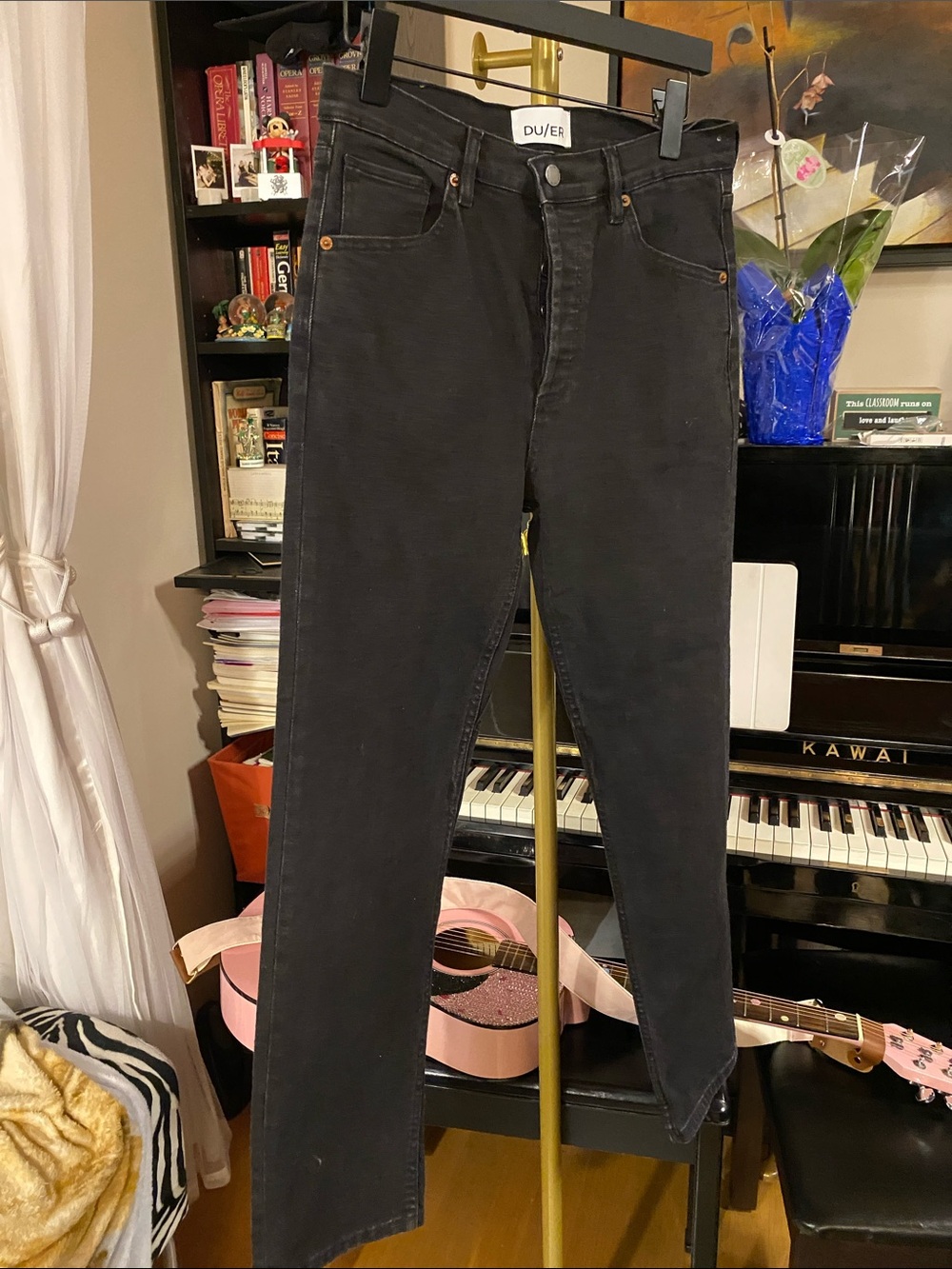 DU/ER Slim Fit Black Jeans for Women